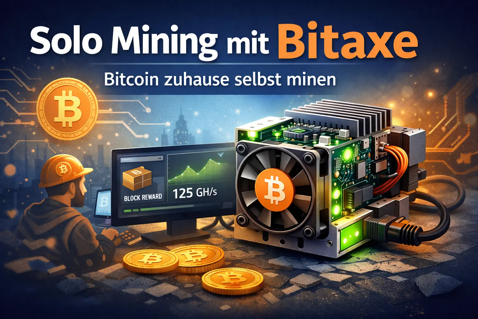 Bitaxe solo mining article banner