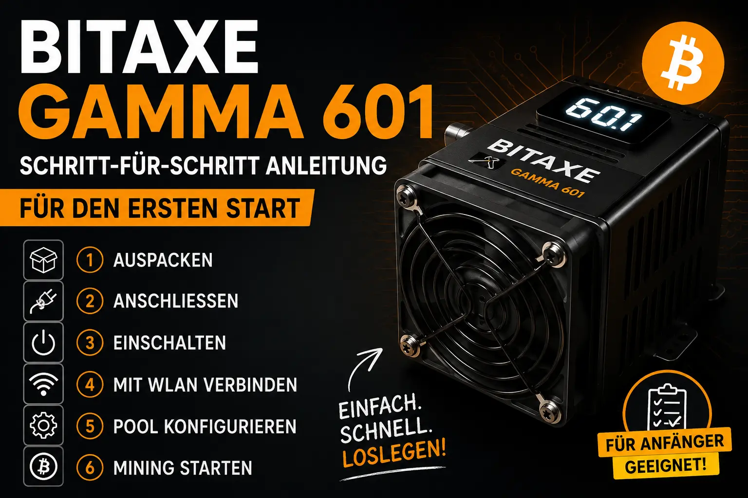 Setting up the Bitaxe Gamma 601