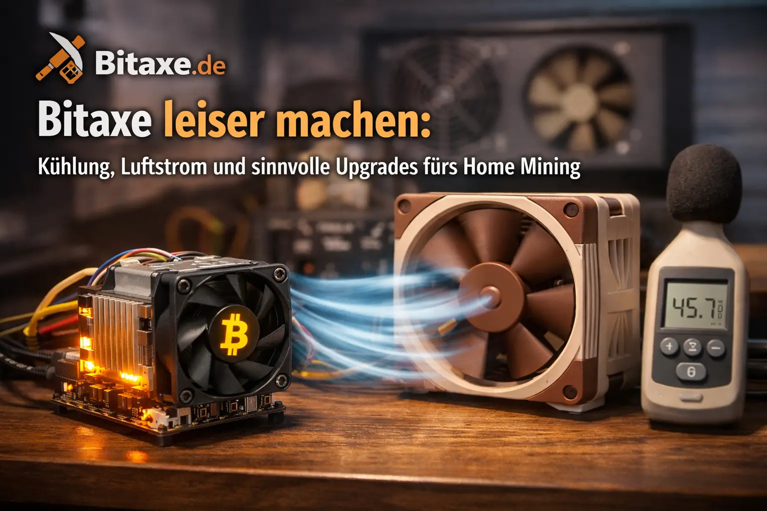 Making a Bitaxe quieter